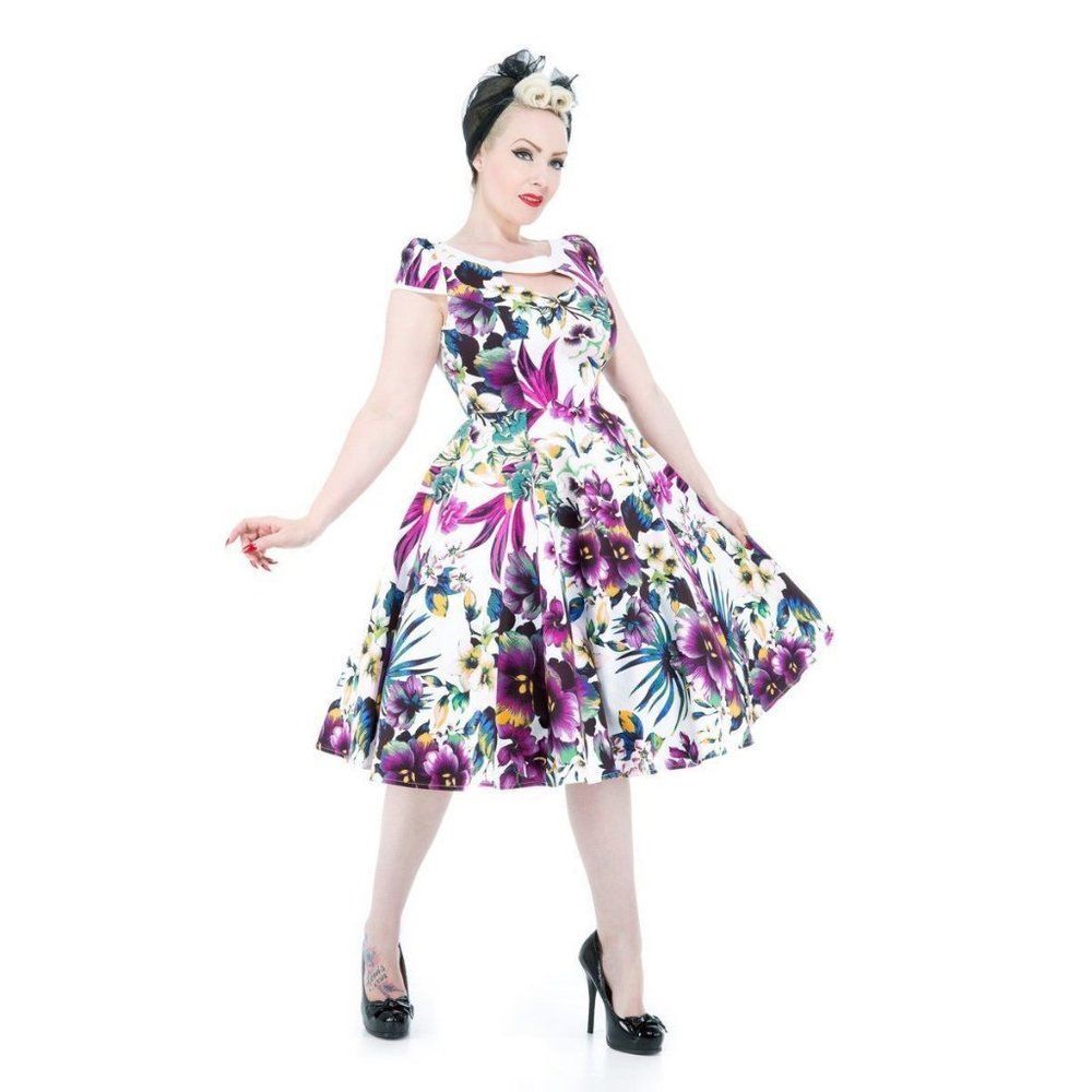 Hearts & Roses H&R London floral cutout swing dress M